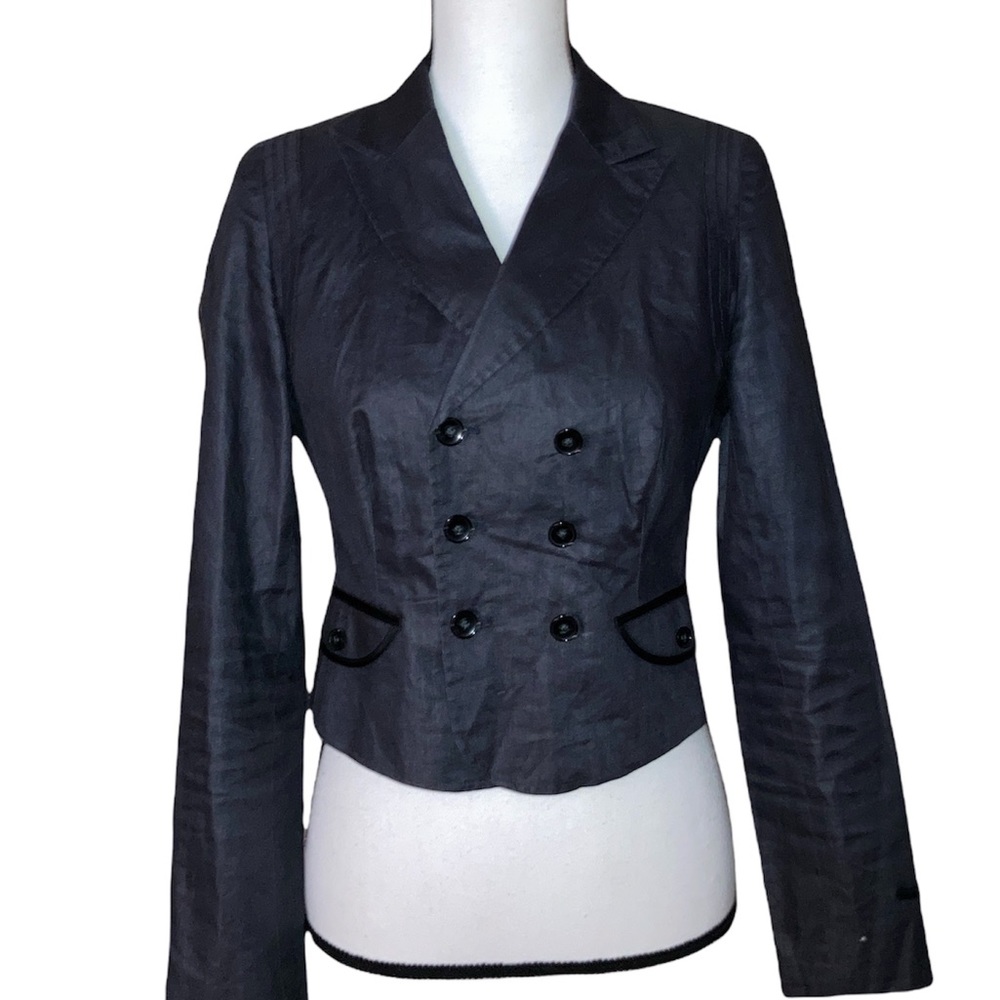 G-Star Raw Double Breasted Coated Fabric Cropped Jacket